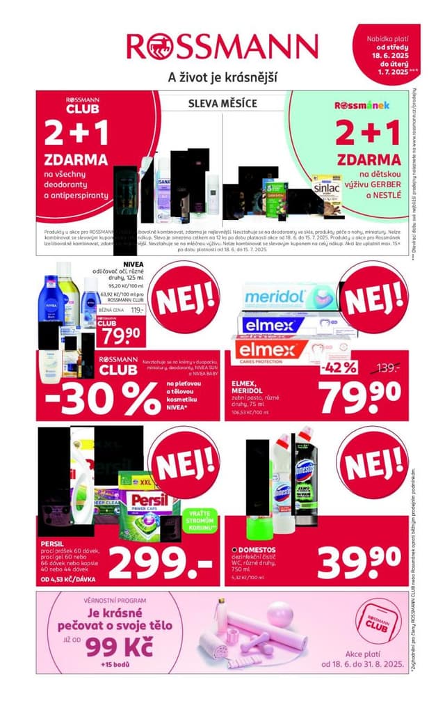 Rossmann drogerie leták 29.7. - 11.8.